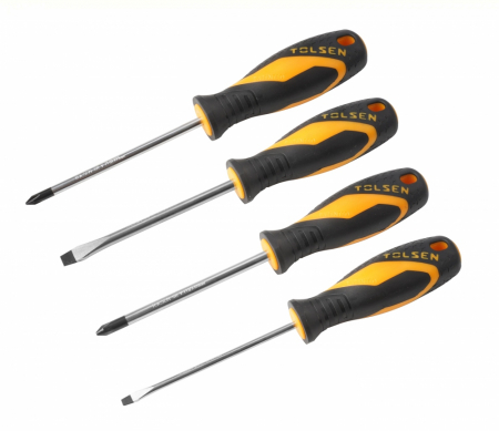 Surubelnite - Set de 4 surubelnite Cr-V cu varf magnetic, GRIPro