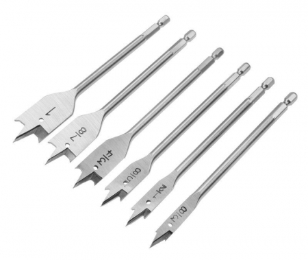 Accesorii scule - Set de 6 bucati biti pentru lemn.