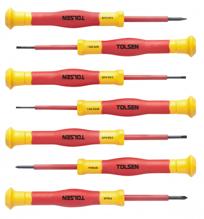 Surubelnite - Set de 7 surubelnite de precizie izolate, VDEline PREMIUM
