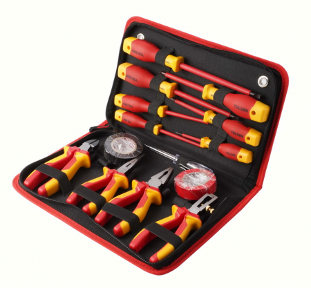 Scule electricieni - Set de unelte de mana izolate 14 BUC