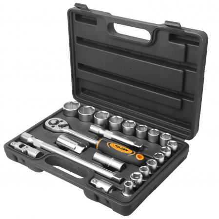 Seturi de chei - Seturi de 22 de chei tubulare de 1/2" Cr-V, Industrial
