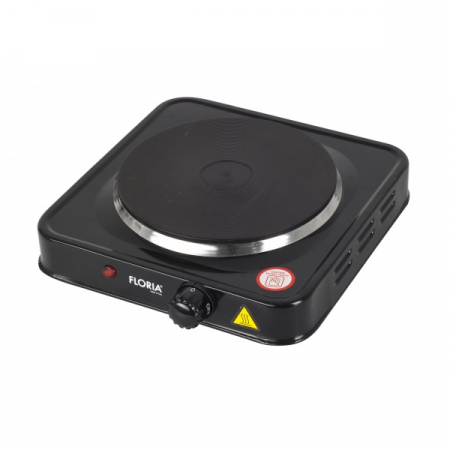 Plite electrice - Plita electrica, 22 x 21 x 5 cm, Negru 1 ochi, Putere 1000W,
