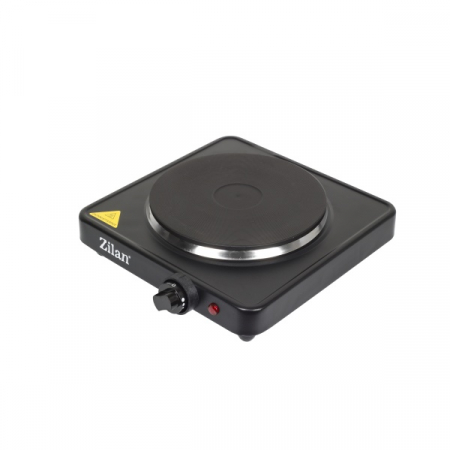 Plite electrice - Plita electrica, NEGRU1500 W, 26 x 26 x 9.5 cm, 1 arzator, cu 5 trepte de reglaj