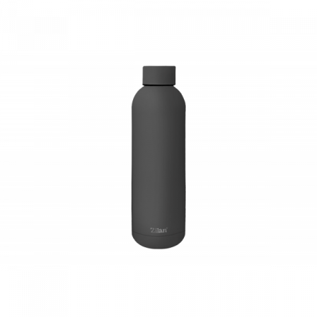 Bucatarie & Servire - Termos  tip sticla sport, capacitate 500ml, interior din inox, pereti dublii, gri