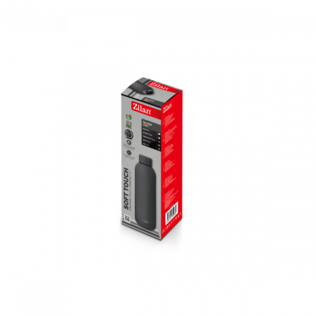 Termos  tip sticla sport, capacitate 500ml, interior din inox, pereti dublii, gri [1]