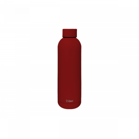 Bucatarie & Servire - Termos tip sticla sport, capacitate 500ml, interior din inox, pereti dublii, rosu