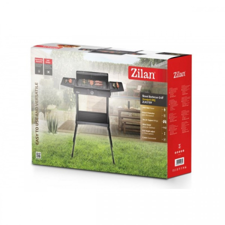 Gratar electric cu picior,2400 W, termostat reglabil [9]