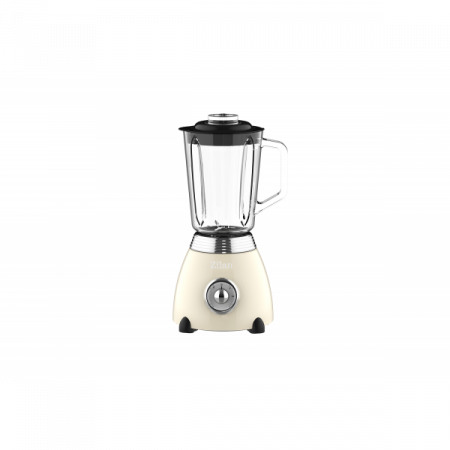 Electrocasnice bucatarie - Blender Retro, putere 500W, capacitate 1.5L, 2 trepte de viteza, functie Pulse, vas din sticla, lame din otel inoxidabil