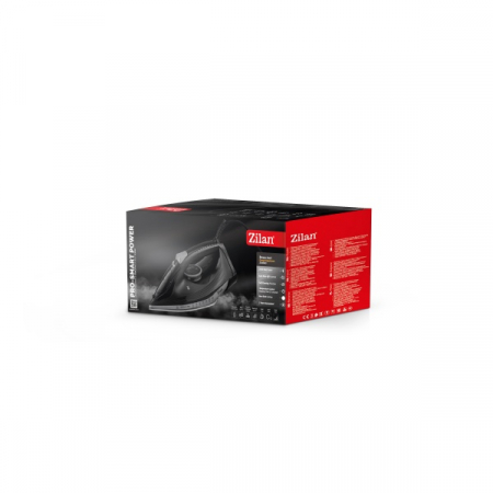 Fier de calcat, talpa ceramica, Negru, Putere 2600W, calcare cu abur [7]