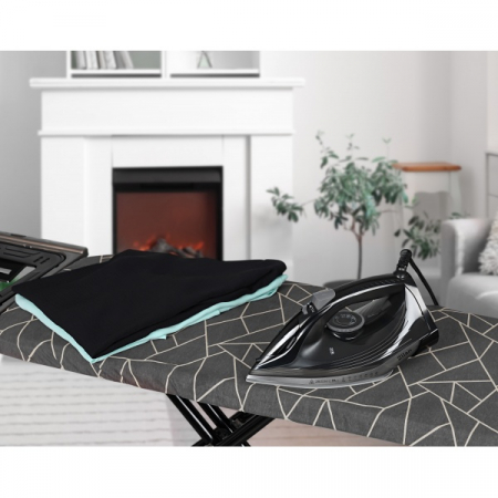 Fier de calcat, talpa ceramica, Negru, Putere 2600W, calcare cu abur [2]