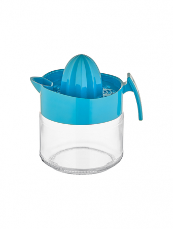 Storcator citrice din plastic cu capac 300 ml Rosu+Albastru [1]