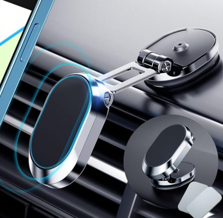 Accesorii GSM - Suport Auto Magnetic pentru Telefon - Prindere sigura pe bordul masinii, reglabil, universal