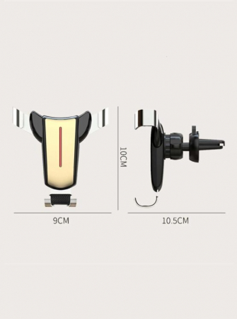 Suport Auto Metalic Universal pentru Telefon cu Prindere Gravitationala și Rotire 360°, suport telefon masina [2]