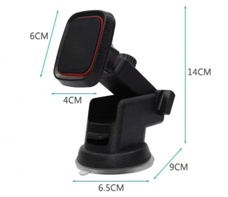 Suport Auto Universal cu magnet, Prindere Ferma cu Absorbtie, 360 de grade, prindere sigura pentru masina [4]