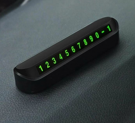 Suport numar de telefon pentru parcare, stationare temporara, montaj bord [1]