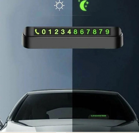 Accesorii auto - Suport numar de telefon pentru parcare, stationare temporara, montaj bord