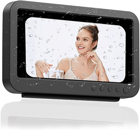 Casti Bluetooth - Suport rotativ pentru telefon QZW ecran tactil HD anti-aburire rezistent la apă negru