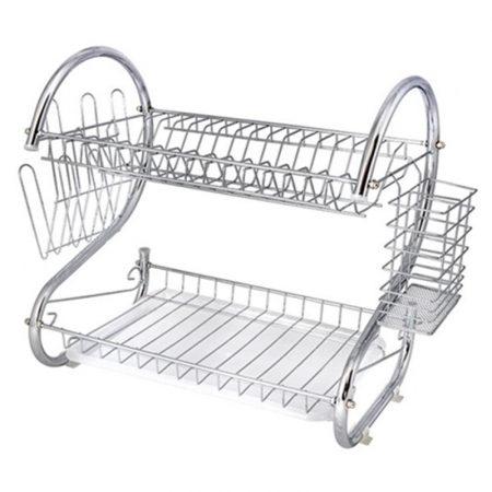 Suport vase cromat din inox, finisaj lucios,cu tavita pentru colectarea apei [2]