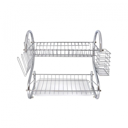 Suport vase cromat din inox, finisaj lucios,cu tavita pentru colectarea apei [3]