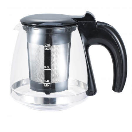 Set fierbator electric+ceainic,Inox/Negru Putere 2200W [13]