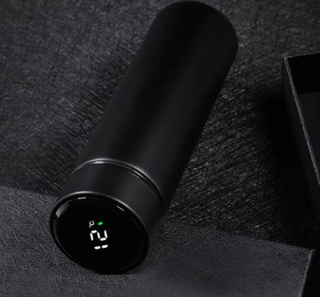Termos Portabil cu Afisaj Electronic Digital pentru Bauturi Calde sau Reci- Culoare NEGRU [3]