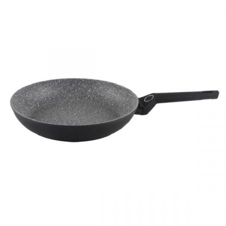 Tigai - Tigaie aluminiu,Interior granit,Compatibil inductie, Diametru 24 cm, Maner soft touch