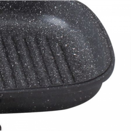 Tigaie dubla,culoare negru Diametru 30 cm, garnitura silicon rezerva [2]