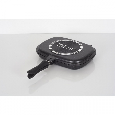 Tigaie dubla,culoare negru Diametru 30 cm, garnitura silicon rezerva [8]