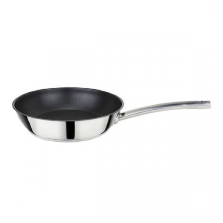 Tigai - Tigaie inox cu invelis interior antiaderent, diametru 24 cm, Compatibil inductie