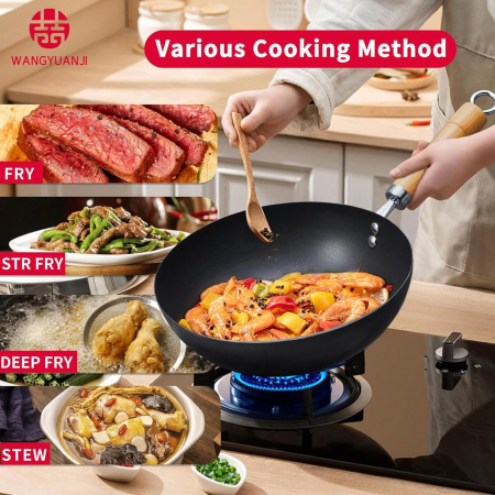 Tigaie Wok din otel carbon de 26cm [5]