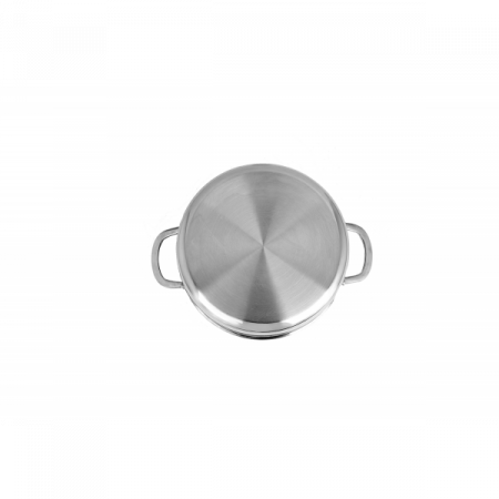 Oala cu capac, tri-ply, inox, antiaderent, protectie la zgarieturi, usor de spalat, 24 cm,4.3L [3]