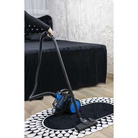 Aspirator fara sac,bleu-negru filtru HEPA 13, filtrare ciclonica, capacitate colectare 1.5L, putere 700W [13]