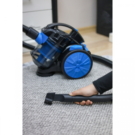 Aspirator fara sac,bleu-negru filtru HEPA 13, filtrare ciclonica, capacitate colectare 1.5L, putere 700W [3]
