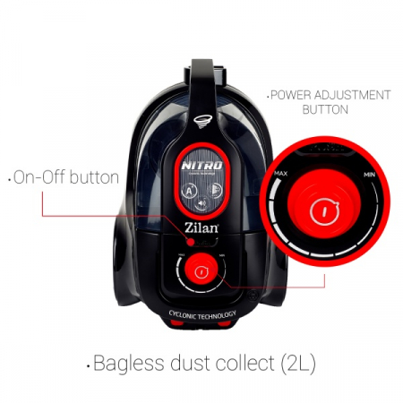 Aspirator fara sac, 750W, filtrare ciclonica [4]