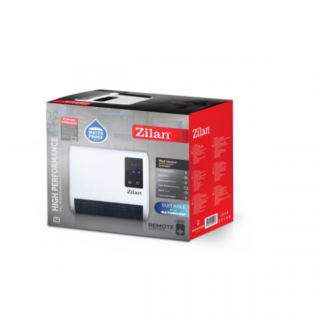 Aeroterma de perete Alb, 2000W, display LED, senzori de ferestre deschise, programare saptamanala [3]