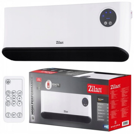 Aeroterma de perete Alba, putere 2200W, ecran LED, detector de ferestre deschise [2]