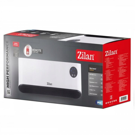 Aeroterma de perete Alba, putere 2200W, ecran LED, detector de ferestre deschise [4]