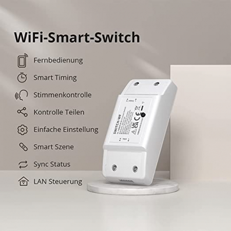 WiFi Smart Switch Module DIY Switch Module pentru Home Automation Wireless Rele Switch 10A Functioneaza cu Alexa, Google Home si aplicatia eWelink [1]
