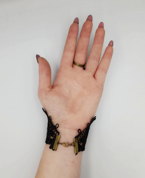 Set gotic bratara cu inel [5]