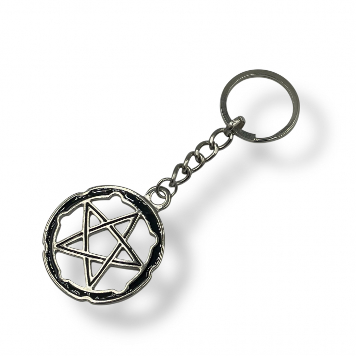 Breloc metalic pentagramă [1]