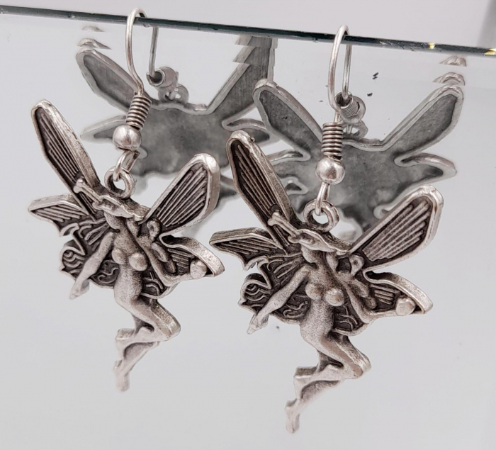 Cercei Zamac Argintat Zana [5]