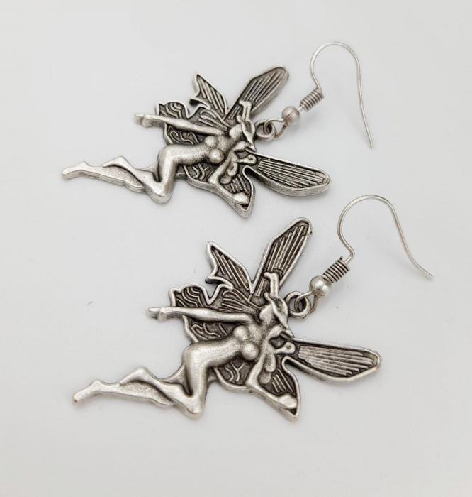 Cercei Zamac Argintat Zana [6]