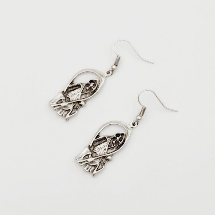 Cercei Zamac Argintat Death [3]