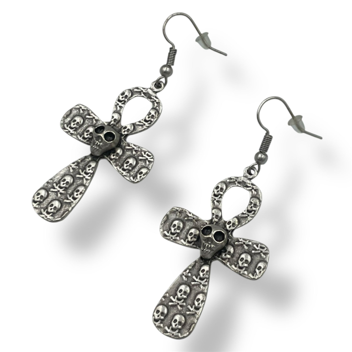 Cercei Zamac Cruce Skeleton [1]