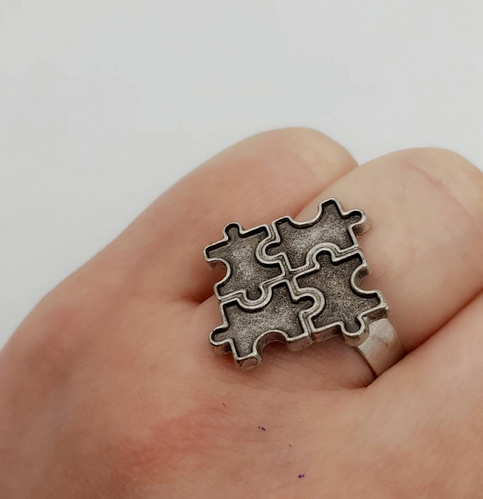 Inel Zamac Puzzle [2]