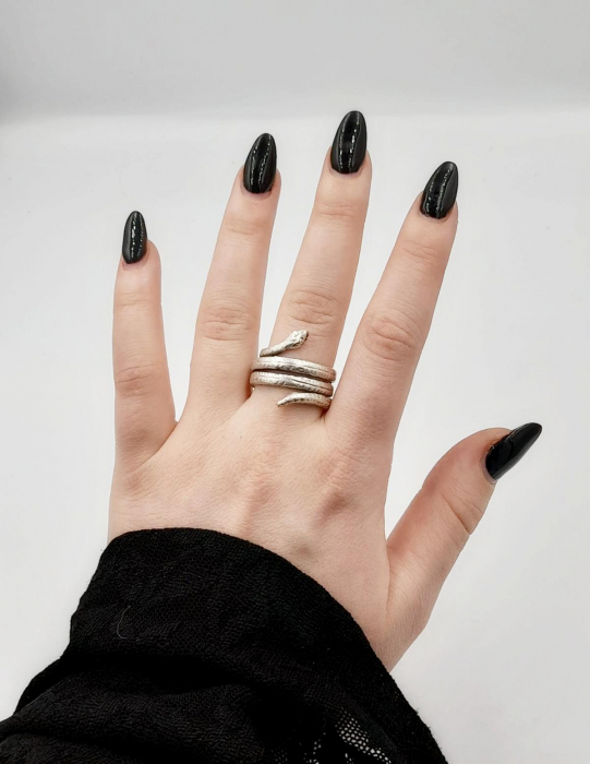 Inel Sarpe  Zamac Argintat [4]