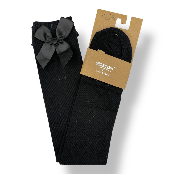 Șosete negre lungi cu fundițe [1]