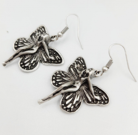 Toate produsele - Cercei Zamac Argintat Zane