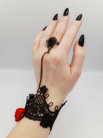 Set bratara inel - Set gotic bratara cu inel