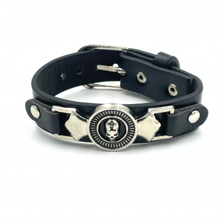 Bijuterii rock, goth, emo, punk - Brățară craniu L Deathnote